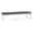 Castillo Brown, variant on Newport Reception Waiting 18.5" 3-Seat Bench / Silver Steel / Light Gray