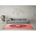 thumbnail image 3 of Ahgly Company Indoor Round Medallion Red Traditional Area Rugs, 8' Round, 3 of 4