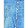 thumbnail image 3 of Camisa Dril de Algodon Talla Extra Abotonado Estampado 3D Rosegal  Blusas Tallas Grandes, 3 of 5