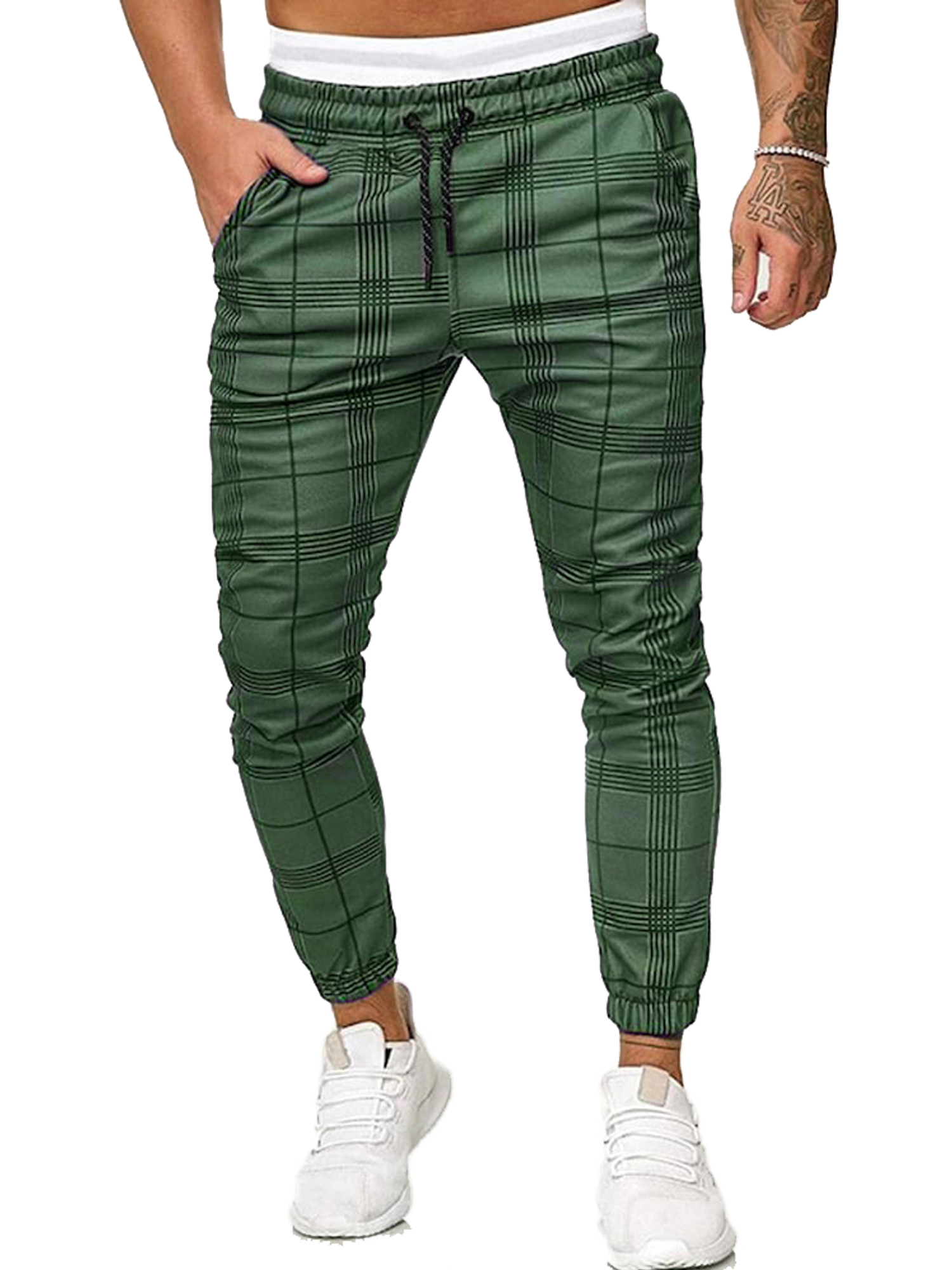 tartan chinos mens