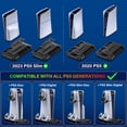 thumbnail image 6 of ZRZLMVP PS5/PS5 Pro/PS5 Slim Cooling Station with Controller Charging Station for PlayStation 5 Console Disc/Digital, PS5 Cooling Stand with Cooler Fan Accessories for PS5 Slim with 3 USB Hubs Black, 6 of 9