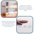 thumbnail image 3 of ViscoLogic Matelas Simple Réversible Explorer en Mousse avec Gel Rafraîchissant, Parfait pour Lit Superposé, Housse à Fermeture Éclair Effet Bambou, Mousse Certifiée CertiPUR-US, 5 Pouces, 3 of 6