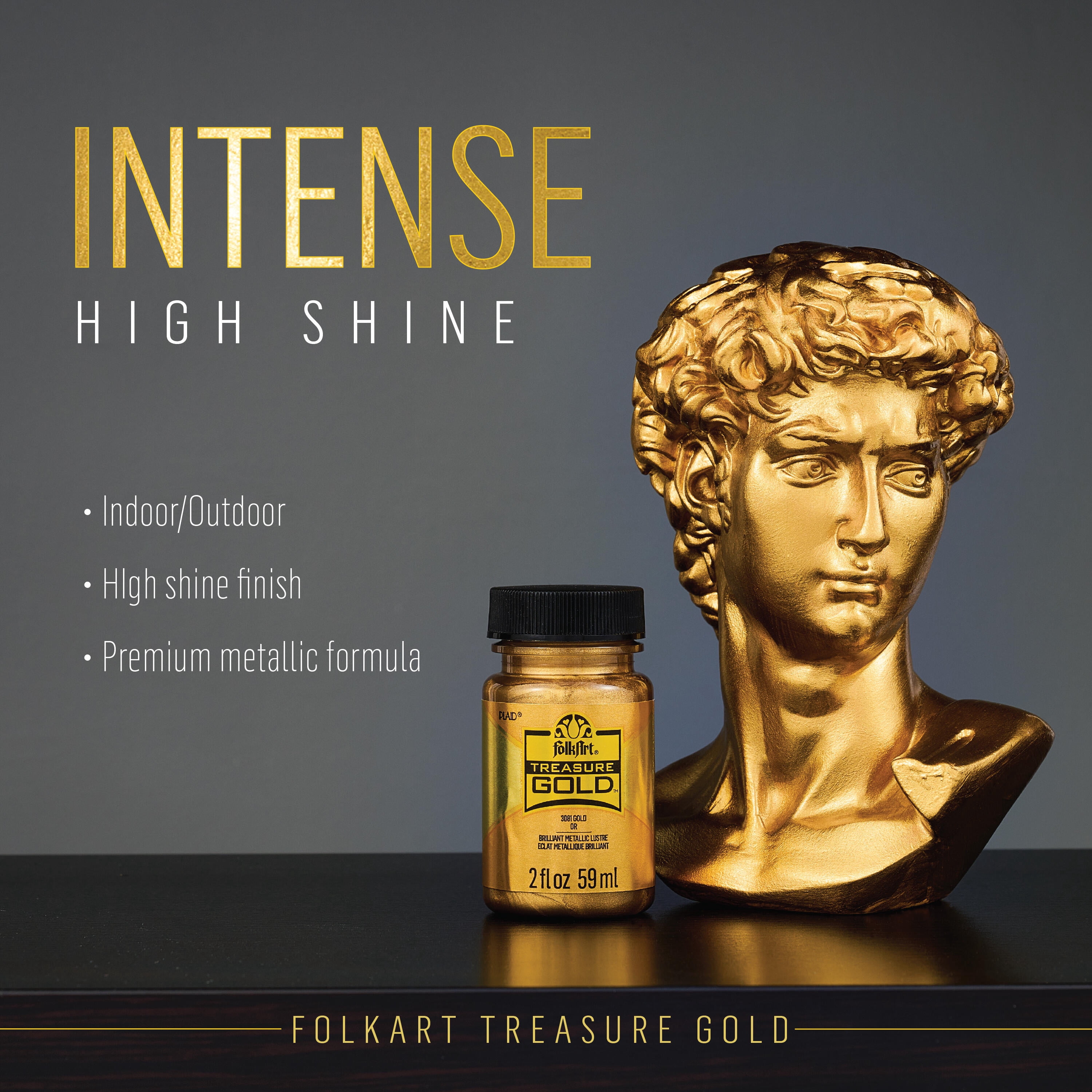 FolkArt Best of Golds Acrylic Craft Paint Set Featuring 5 Premium Gold Paint Formulas