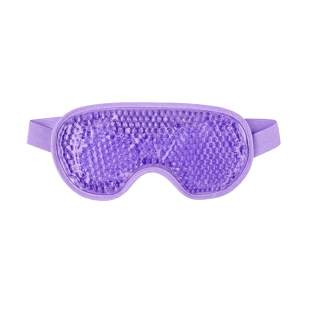 pitrice Eye Patch PVC Fabric Blindfold Hot Cold Compress Eyepatch Elastic Sleeping Eye Protection, Purple