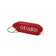 4" Red, White, and Metallic Silver Outdoor Accessories Kemp USA Keychain with "Guard" Logo
