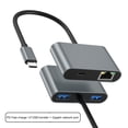 thumbnail image 4 of Peggybuy Adaptateur USB C vers Ethernet RJ45 60W PD Type-C Charge & 2 Ports USB pour Ordinateur Portable, 4 of 6