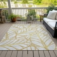 thumbnail image 6 of Addison Rugs Chantille Indoor/Outdoor Transitional Floral Gold Washable Rectangle Rug, 3' x 5', 6 of 6