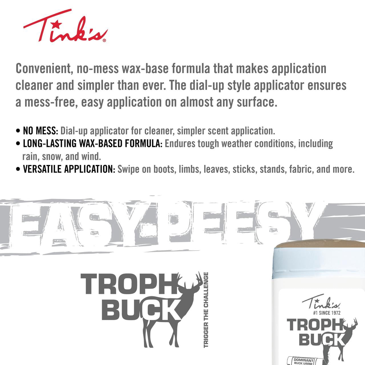 Tink’s Natural Trophy Buck Scent Stick 2.75 OZ
