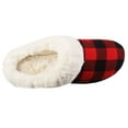 thumbnail image 4 of Isotoner Women's Eco-Comfort Memory Foam Faux Fur Indoor/Outdoor Slipper (Buffalo Plaid, XL(9.5-10)), 4 of 5
