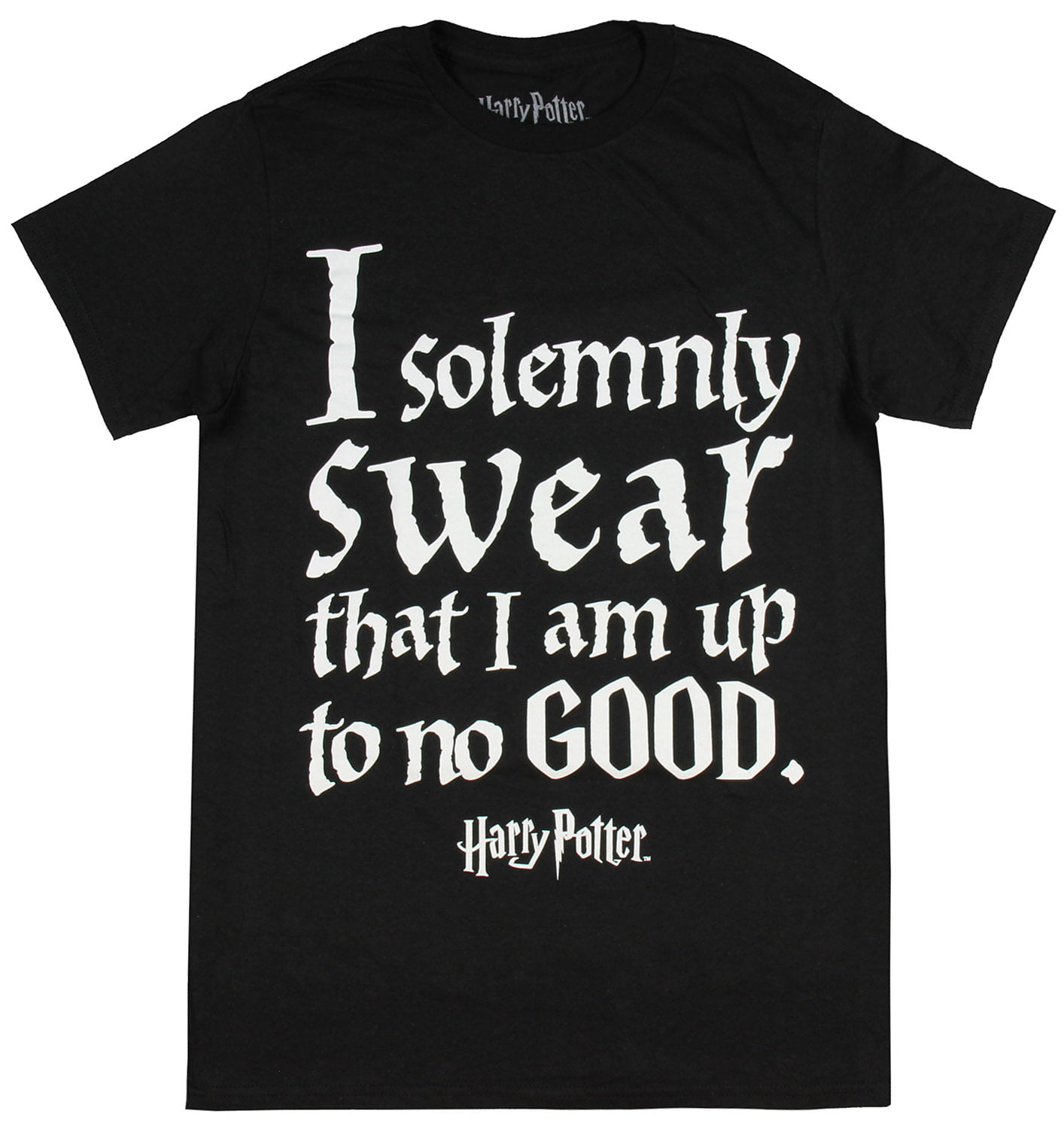 Harry Potter Hogwarts Marauder's Map I Solemnly Swear That I Am Up to No  Good Men's T-Shirt (Small)