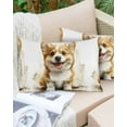 thumbnail image 6 of Cute Puppy Throw Pillow Cover 20 x 36 Inch Decorative Pillow Cover Simple Funny Brown Dog Animal Portrait Lumbar Pillowcase Seasonal Rectangle Cushion Case for Couch Sofa Bed Living Room, 6 of 7