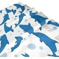 thumbnail image 3 of Coolnut Dolphins Bubbles Bath Shower Curtain Liners 72x72in Polyester Waterproof Bath Curtains with Hooks, 3 of 6