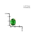 thumbnail image 2 of JewelersClub 2 1/2 Carat T.G.W. Chrome Diopside 14K Gold Over Silver Earrings, 2 of 3
