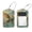 multicolored 3, variant on PhooArto 2 Pack Leather Luggage Tag with Stainless Steel Loop, Mushrooms Butterfly Pattern Baggage Handbag Travel Suitcase Tags with Name ID Card Perfect to Quickly Spot Luggage Suitcase