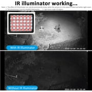 IR Illuminator Long Range up to 330ft/100m,30-LEDs 850nm,IR Infrared Light for Security Camera, Waterproof, Auto ON/Off, Metal Housing, Long Life time up to 25000 Hours