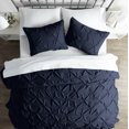 thumbnail image 4 of Noble Linen's 3 Piece Pinch Pleat Duvet Cover Set, 4 of 6