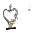 thumbnail image 1 of Figura De Pareja Besándose, Dispensador De Pajitas, Soporte Para Estatua De Pareja Besándose, Adorno De Escritorio Coleccionable Para Dormitorio, Boda, Estantería, Armario, Decoración Del, 1 of 8