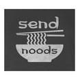 thumbnail image 3 of 9 Crowns Tees Send Noods Funny Meme T-Shirt (Juniors Charcoal, 2XL), 3 of 3