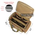 thumbnail image 2 of Bolsa de herramientas Lemubeane de 15 pulgadas multiusos con correa para el hombro, 2 of 8
