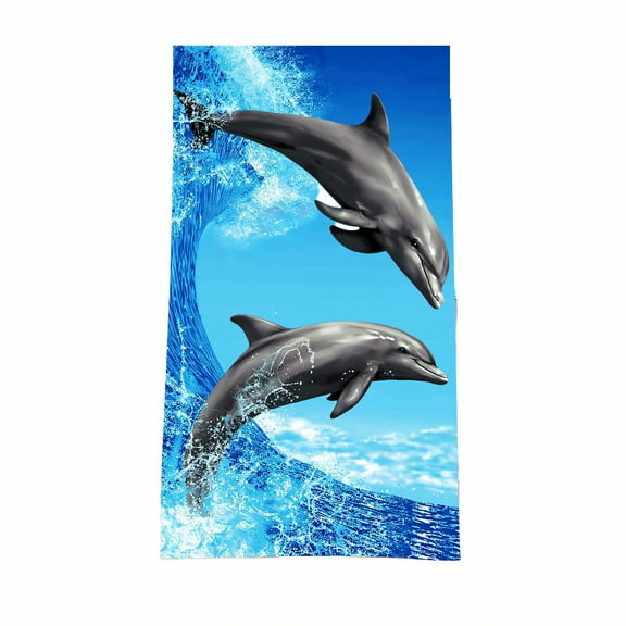 AUQ Beach Towels,Unwrinkled Finish Microfiber Beach Towel,Wide Surface Coverage Quick Dry Beach Towel,Style1,28"x56"