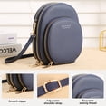 thumbnail image 3 of Nuevo bolso para teléfono móvil de PU, monedero para mujer, minibolso multifuncional largo de gran capacidad MFZFUKR BST3052133-3, 3 of 5