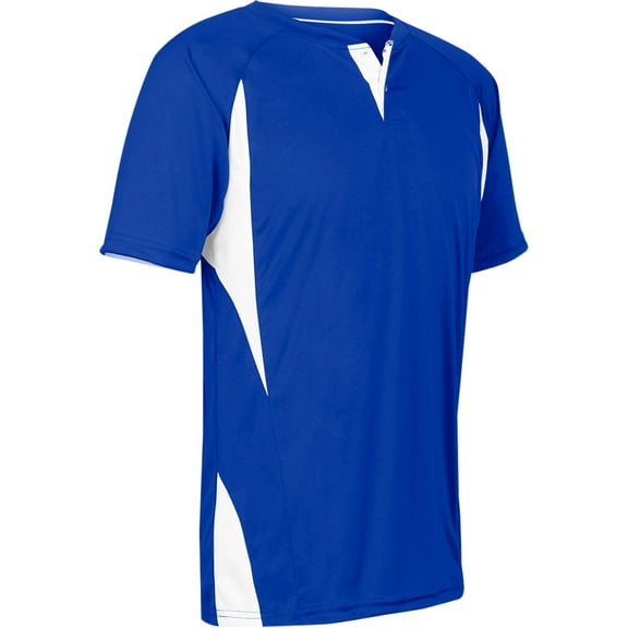 Champro Youth Dri-Gear Wild Card Baseball Jersey Royal/White L