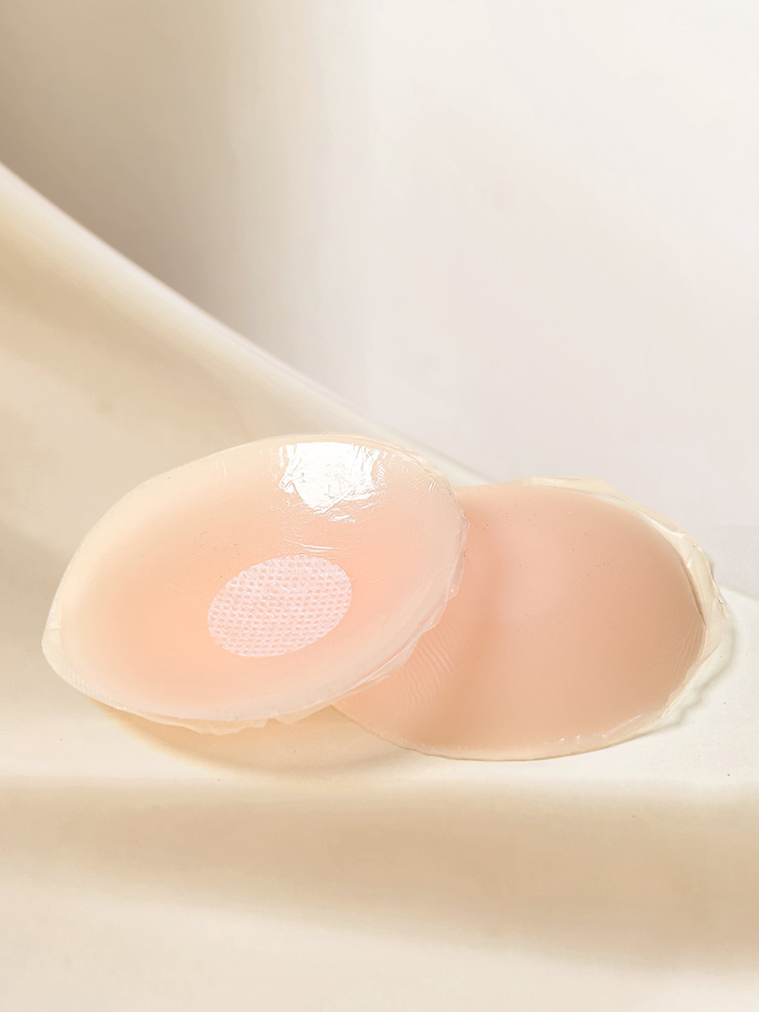 Unique Bargains Women's Nipple Covers Adhesive Bras M 6 Beige Round