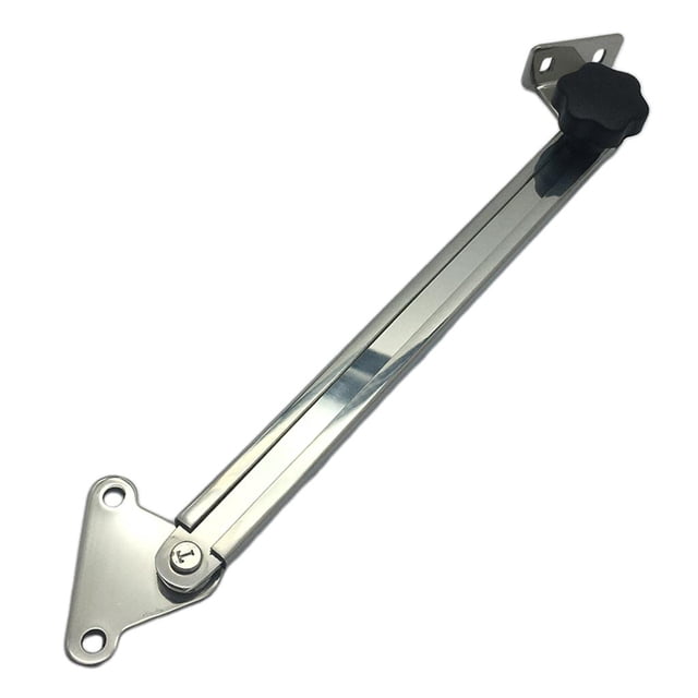 Escotilla telescópica / ajustador de ventana y soporte de soporte -dix '' a 19 '' para embarcaciones marinas, adecuado para asegurar escotillas Sharpla Ajustador de soporte de estancia de escotilla