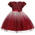 thumbnail image 2 of HBYJLZYG Sequins Tulle Puffy Dress, Toddler Girls Flowers Temperament Bowknot Birthday Party Gown Dresses 3-10 Years, 2 of 9