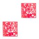 thumbnail image 4 of Injueey 4x Hotel Home Bar Room Divider Panel de pantallas decorativas plegables y multifuncionales mariposas rojas modernas Mariposas Rojas 2Conjunto, 4 of 6