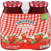 Smuckers Strawberry Jam 32 Ounce Jar (Pack of 2)