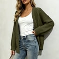 thumbnail image 3 of Women's Long Sleeve Knit Cardigan Dressy Casual Open Front Loose Sweaters Plus Size Fall Fashion Long Outerwear Size S-3XL, 3 of 7