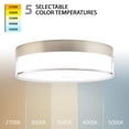 thumbnail image 2 of FM-240209-CS-BN WAC Limited Twist-N-Lite - 22W 1 LED Flush Mount-2.5 Inch Tall and 9 Inch Wide-Brushed Nickel Finish, 2 of 4