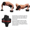 thumbnail image 3 of Tignapoo 2-Piece 360° Rotating Push-Up Stands for Home Gym, Non-Slip EVA Grip, Black/Red or Black/Yellow, Portable Chest & Abdominal Muscle Trainer, 3 of 5