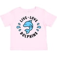 thumbnail image 3 of Inktastic Live Love Dolphins Boys or Girls Toddler T-Shirt, 3 of 5