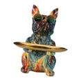 thumbnail image 5 of Dog Statue Storage Tray Desk Organizer Modern Ornament Decor Fruit Tray Sundries Container for Table Home Restaurant Apartment Living Room Mixed, 5 of 9