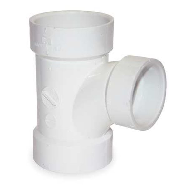 3" x 3" x 11/2" Hub PVC DWV Sanitary Tee, Price For Each Standards Cell Class 12454, ASTM