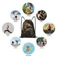 thumbnail image 6 of Daiia Vintage Metal Dragon Pattern Drawstring Backpack, Gym Bag, Lightweight Backpack, Water-Resistant Bag Travel Sports Backpack, Fitness Bag, Yoga Bag-Small, 6 of 6