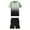 Grey, variant on GDREDA Men's Sleepwear for All Seasons Men's Summer Outdoor Sports Q Uick Drying Short Sleeved Shorts Running Casual Two Piece Set Men's Pajama & Loungewear Blue,XXXL