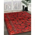 thumbnail image 3 of Ahgly Company Machine Washable Indoor Square Traditional Red Area Rugs, 7' Square, 3 of 7