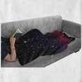thumbnail image 6 of Night Soft Flannel Fleece Throw Blanket, Red Sky at Starry Landscape and Mountains Astrology Astronomy, Cozy Plush for Indoor and Outdoor Use, 50" x 60", Indigo Magenta Black, by Ambesonne, 6 of 6