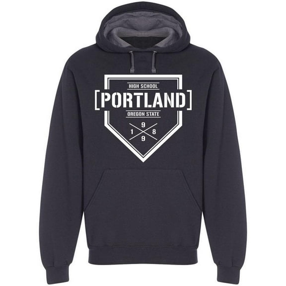 Portland Oregon State 1989 Hoodie Men -Image by Shutterstock, Male Small