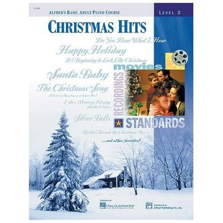 Alfred 00-17109 Basic Adult Piano Course- Christmas Hits Book 2 - Music Book