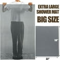thumbnail image 3 of 58 x 32 Extra Large Shower Mat for Shower Stall Tub, Non Slip Bath Mat Bathroom Accessories, PVC Mats for Shower and Bathroom, Quick Drying, (Gray, 58"x32"), 3 of 5