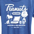 thumbnail image 3 of Peanuts - Snoopy Charlie Brown Records - Women's Short Sleeve Graphic T-Shirt, 3 of 6