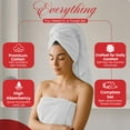 thumbnail image 5 of RIVERSIDE 3 Piece Cotton Towel Set Bath 27x54 and Hand 16x28 Towel with Washcloth 12x12, Lightweight & Soft - White, 5 of 8