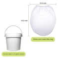 thumbnail image 3 of Paint Strainer Bags White Fine Mesh Filters Bag Bucket Elastic Opening Strainer Bags Hydroponic Paint Filter Bag for Paint Gardening (5 Pieces, 5 Gallon), 3 of 6