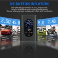 thumbnail image 3 of Compresor de aire portátil para inflar neumáticos, bomba de aire eléctrica de 150 PSI con manómetro y luz LED, batería externa recargable por USB de 4000 mAh, apagado automático para, 3 of 5