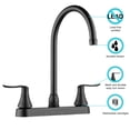 thumbnail image 2 of Dura Faucet Elegant J-Spout RV Kitchen Faucet - Matte Black, 2 of 7
