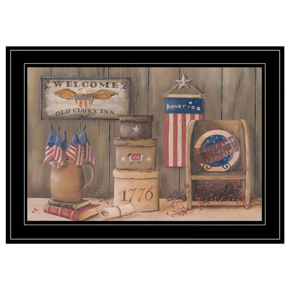 Sweet Land of Liberty by Pam Britton Printed Wall Art Wood Multi-Color
